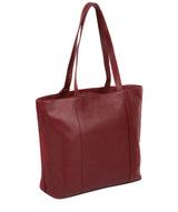 'Kimberly' Ruby Red Leather Tote Bag image 7