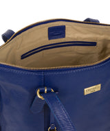 'Trinity' Mazarine Blue Leather Tote Bag image 4