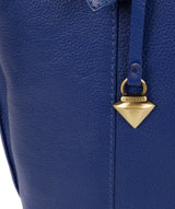 'Trinity' Mazarine Blue Leather Tote Bag image 6