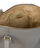 'Trinity' Silver Grey Leather Tote Bag image 5