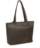 'Maya' Olive Leather Tote Bag image 3