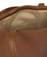 'Maya' Tan Leather Tote Bag Pure Luxuries London