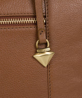 'Maya' Tan Leather Tote Bag image 6
