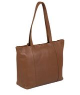 'Maya' Tan Leather Tote Bag image 7