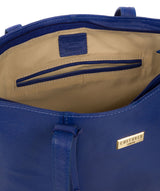 'Avery' Mazarine Blue Leather Tote Bag Pure Luxuries London