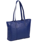 'Avery' Mazarine Blue Leather Tote Bag image 7