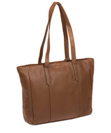 'Avery' Tan Leather Tote Bag image 3