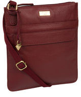 'Nevaeh' Ruby Red Cross Body Bag Pure Luxuries London