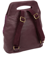 'Priya' Fig Leather Backpack  image 3