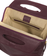 'Priya' Fig Leather Backpack  image 4