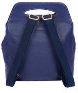 'Priya' Mazarine Blue Leather Backpack image 3