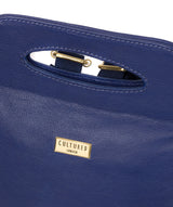 'Priya' Mazarine Blue Leather Backpack image 6