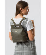 'Priya' Olive Leather Backpack image 2