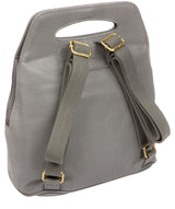 'Priya' Silver Grey Leather Backpack  image 3