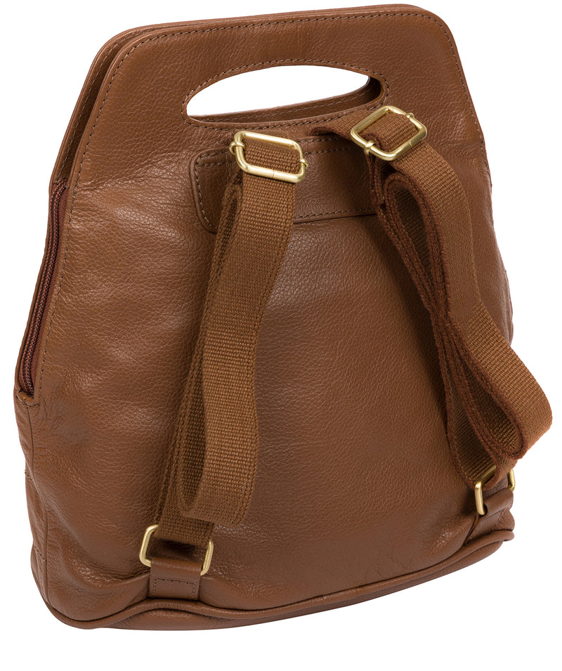 'Priya' Tan Leather Backpack  image 3