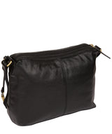 'Duana' Black Leather Shoulder Bag image 7