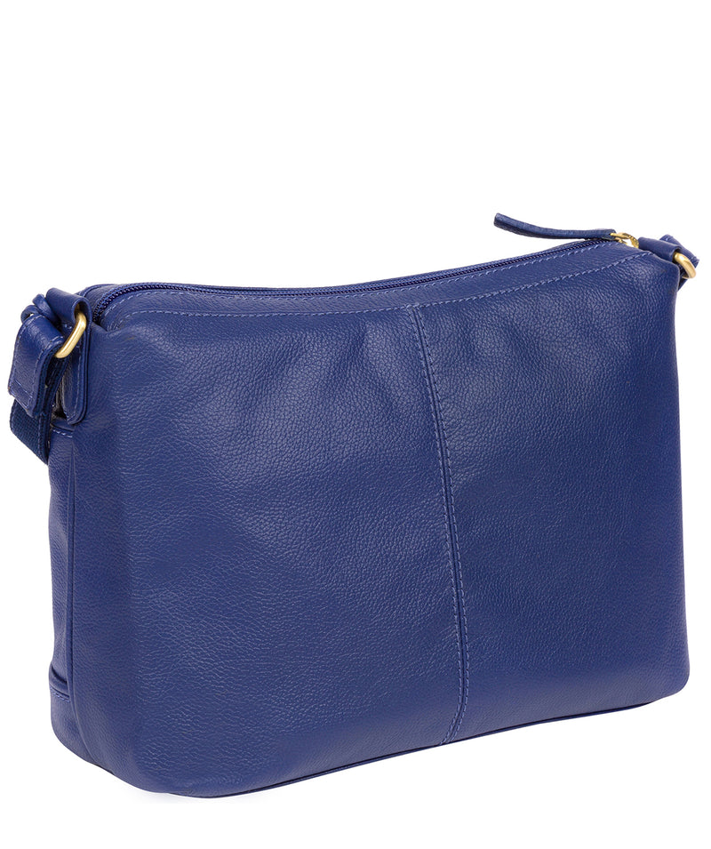 'Duana' Mazarine Blue Leather Shoulder Bag image 3