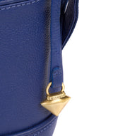 'Duana' Mazarine Blue Leather Shoulder Bag image 5