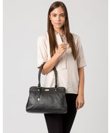 'Kiona' Black Leather Handbag image 2