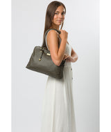 'Kiona' Olive Leather Handbag image 2