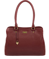 'Kiona' Ruby Red Leather Handbag image 1