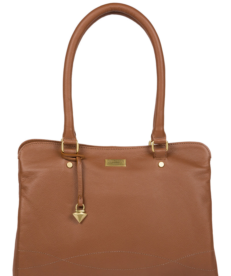'Kiona' Tan Leather Handbag image 1