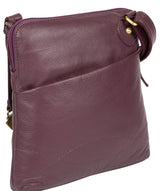'Jarah' Fig Leather Cross Body Bag