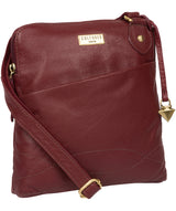 'Jarah' Ruby Red Leather Cross Body Bag image 5