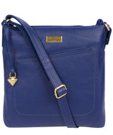 'Bronwyn' Mazarine Blue Leather Cross Body Bag image 1