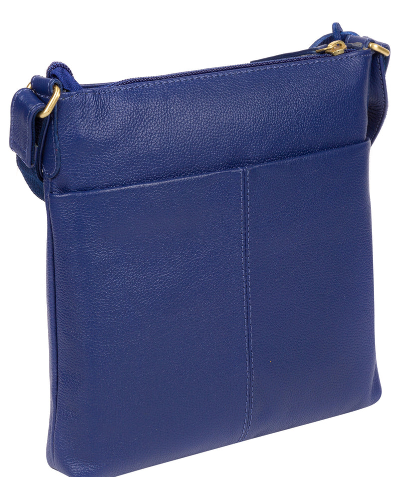 'Bronwyn' Mazarine Blue Leather Cross Body Bag image 3