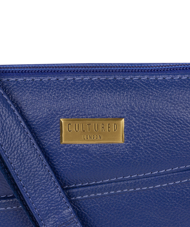'Bronwyn' Mazarine Blue Leather Cross Body Bag image 5
