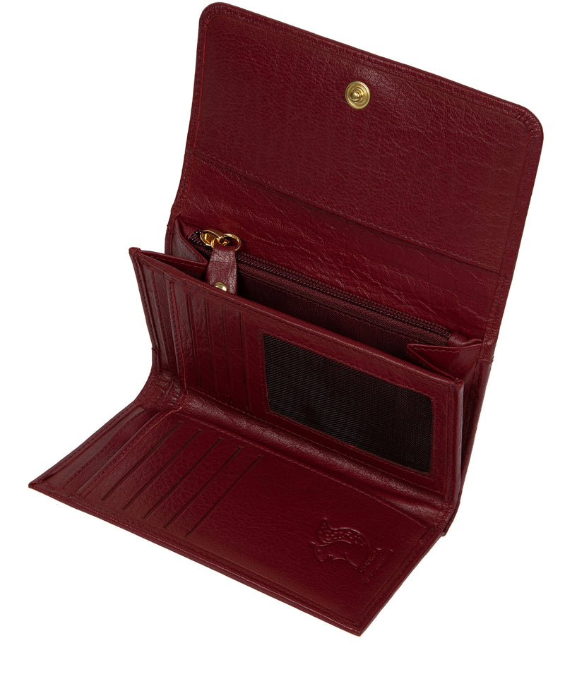 'Colleen' Deep Red Leather RFID Purse image 3