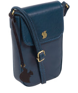 'Buzz' Snorkel Blue Leather Small Cross Body Bag
