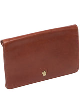 'Cherish' Conker Brown Leather Clutch Bag