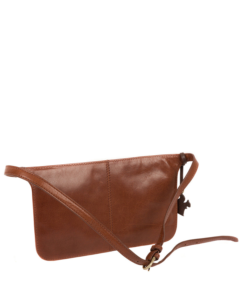 'Planar' Conker Brown Leather Bum Bag