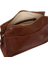 'Aurora' Conker Brown Leather Cross Body Bag