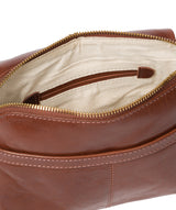 'Dainty' Conker Brown Leather Cross Body Bag