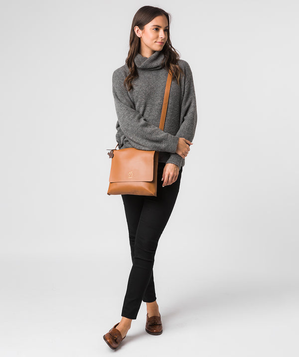 'Bale' Saddle Tan Vegetable-Tanned Leather Cross Body Bag