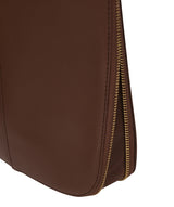 'Lautner' Ombre Chestnut Vegetable Tanned Leather Cross Body Bag