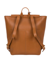 'Butler' Saddle Tan Vegetable-Tanned Leather Backpack