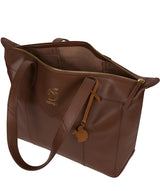 'Molly' Ombre Chestnut Vegetable-Tanned Leather Tote Bag