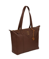 'Molly' Ombre Chestnut Vegetable-Tanned Leather Tote Bag