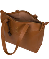 'Molly' Saddle Tan Vegetable-Tanned Leather Tote Bag