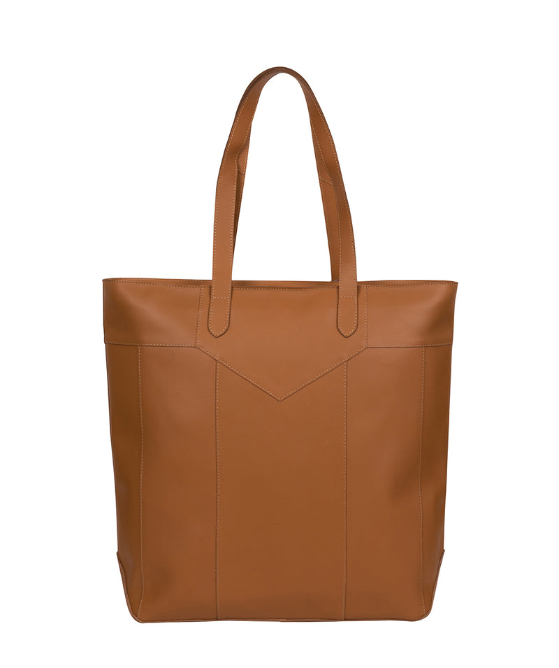 'Eliza' Saddle Tan Vegetable-Tanned Leather Extra-Large Shopper Bag