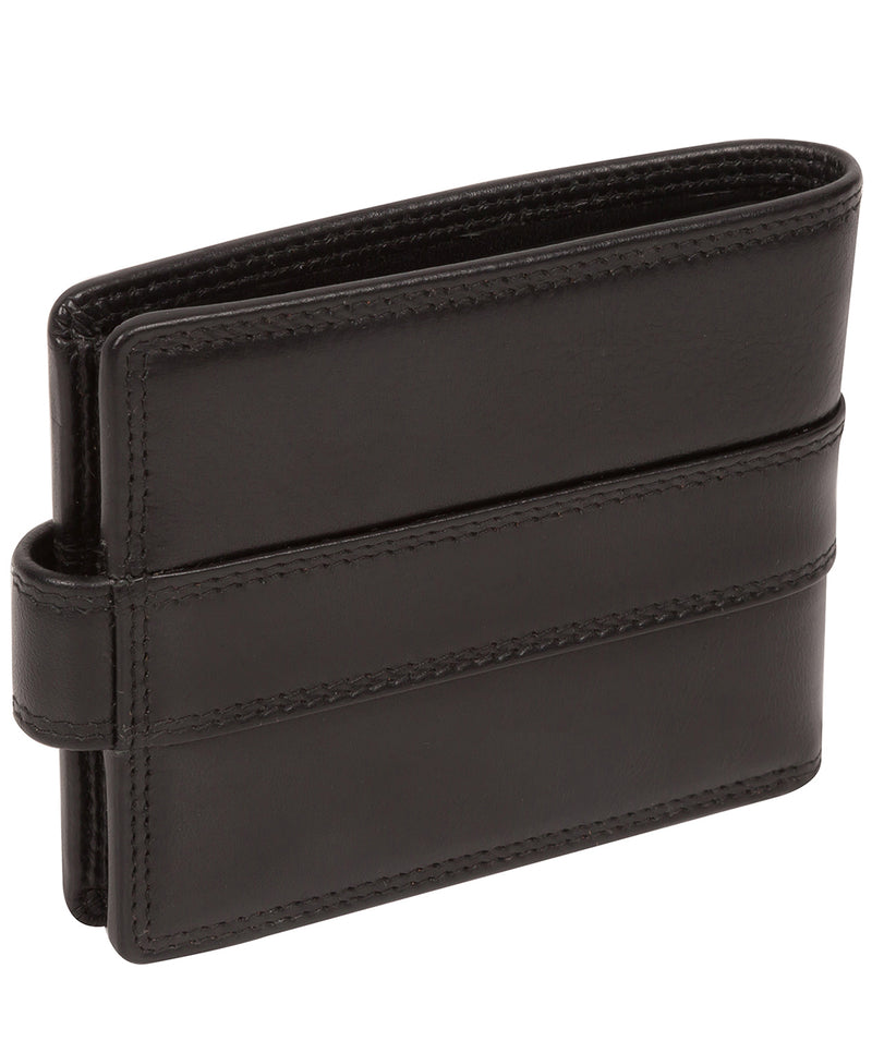 'Brigadier' Black Leather Bi-Fold Wallet