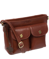 'Eski' Conker Brown Leather Cross Body Bag