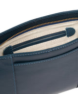 'Eski' Snorkel Blue Leather Cross Body Bag