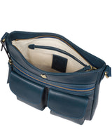'Baby Bon' Snorkel Blue Leather Cross Body Bag