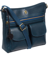 'Baby Bon' Snorkel Blue Leather Cross Body Bag