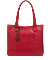 'Little Patience' Chilli Pepper Leather Tote Bag